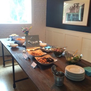 Food spread in the Dining Room