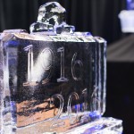 1916 - 2016 briefcase ice sculpture.