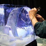 Live ice carving, by artist William Johnson, added another source of entertainment and photo opportunities for guests.